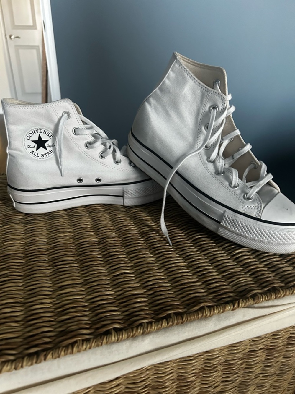 Converse White High-Top Canvas Sneakers